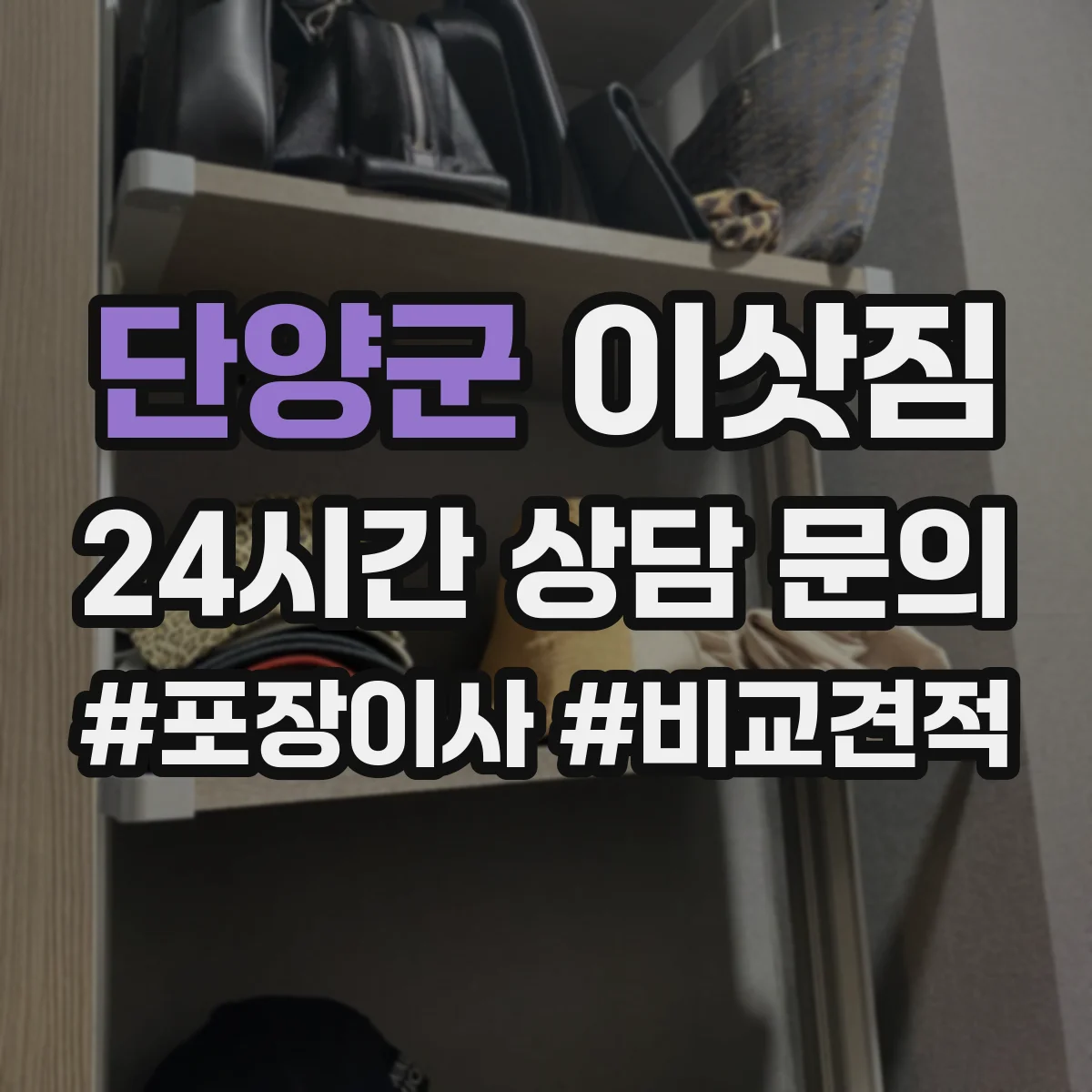 단양군 이삿짐