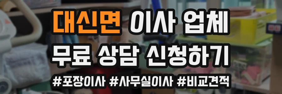 대신면 이사 업체