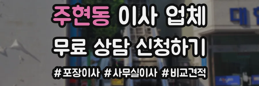 주현동 이사 업체