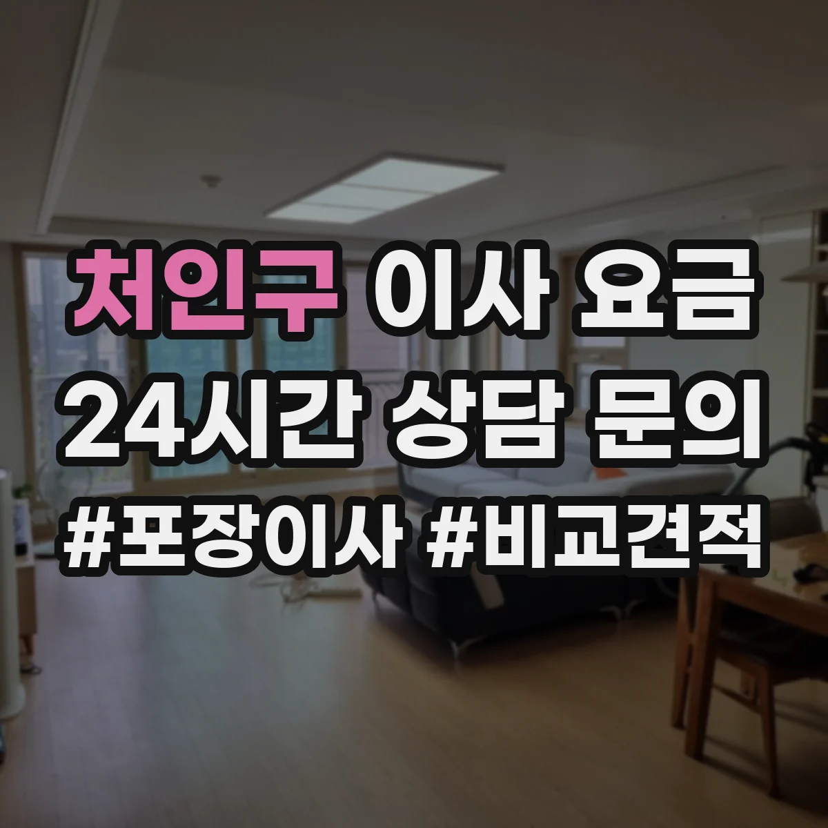 처인구 이사 요금