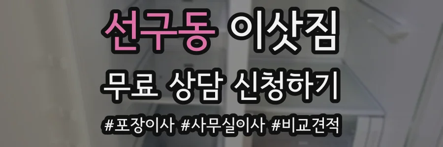 선구동 이삿짐