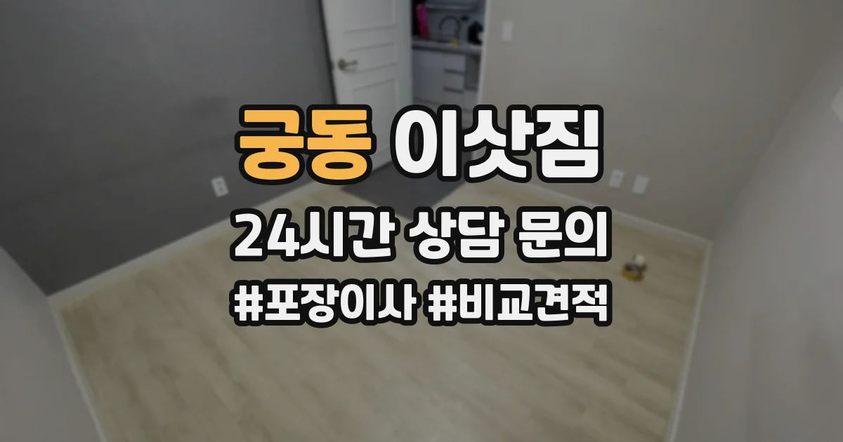 궁동 이삿짐
