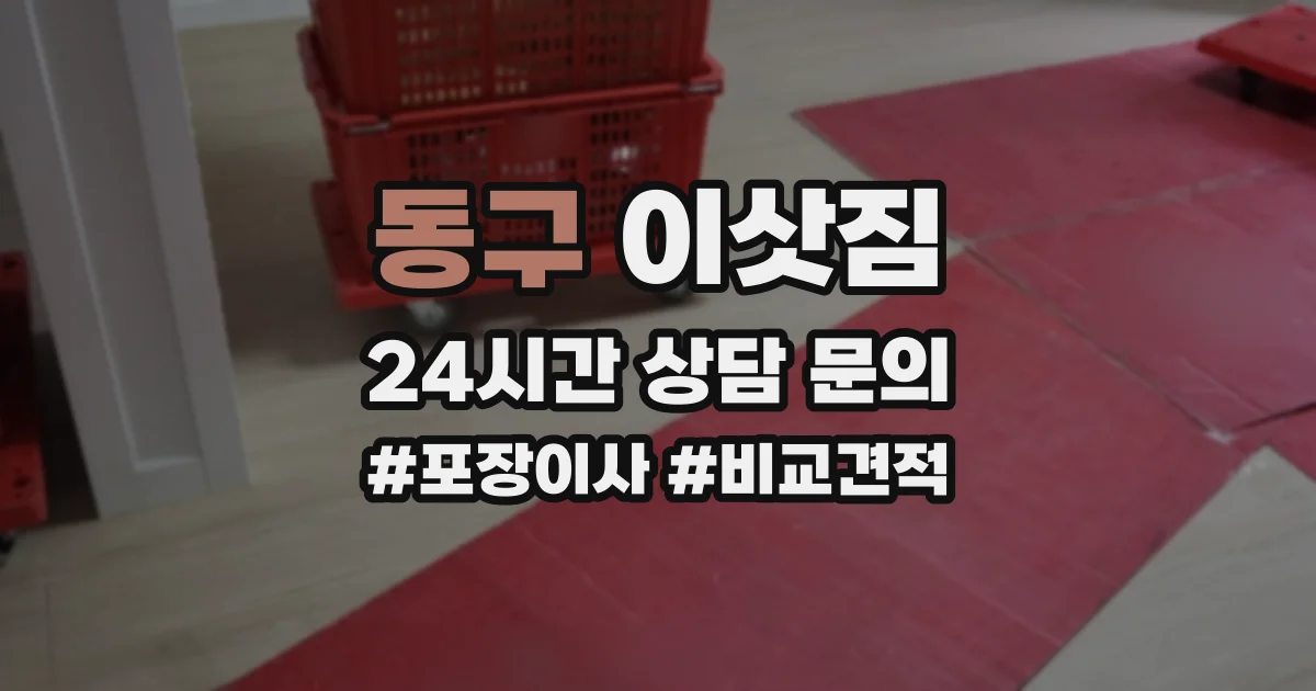 동구 이삿짐