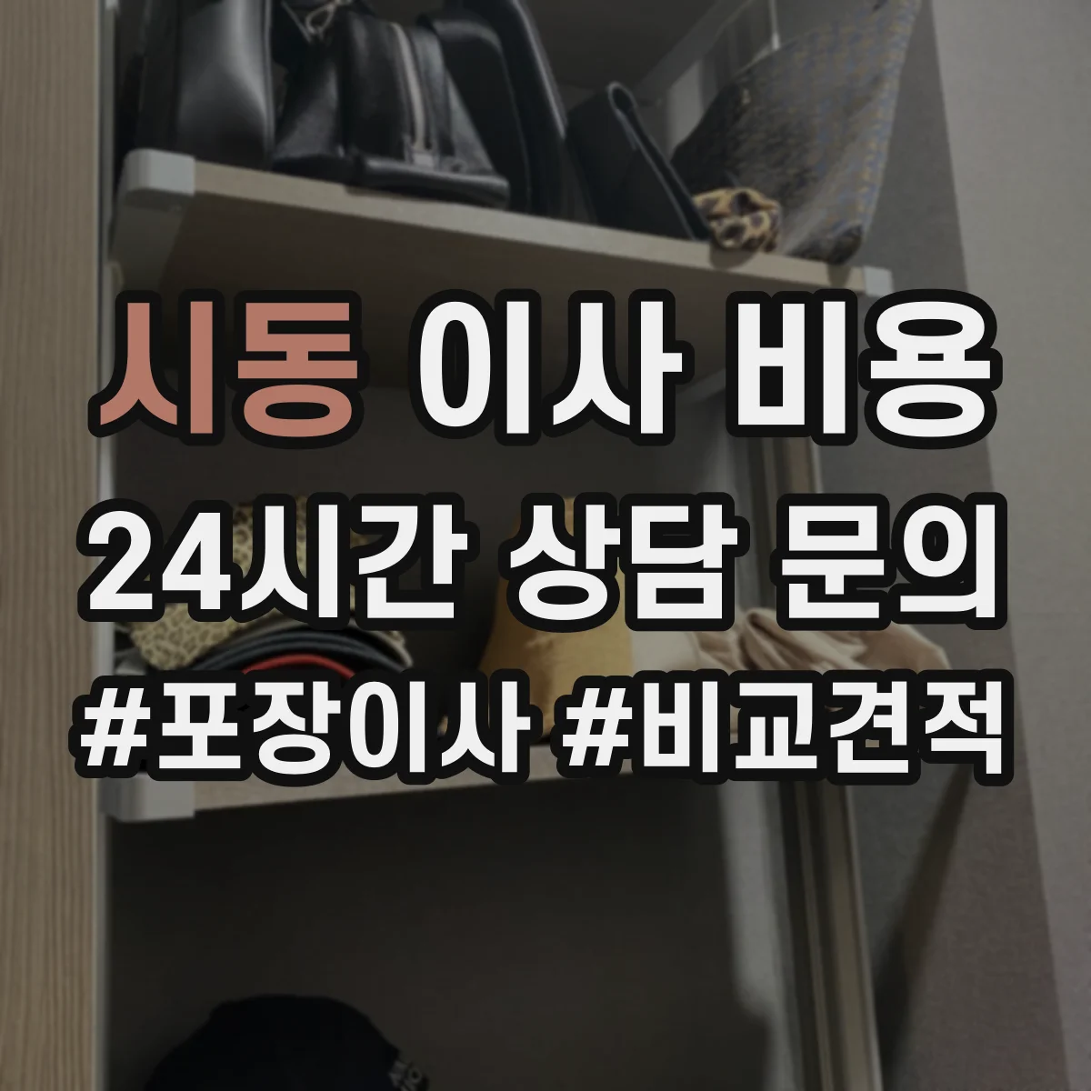 시동 이사 비용