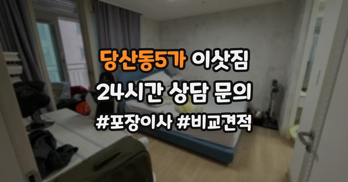당산동5가 이삿짐