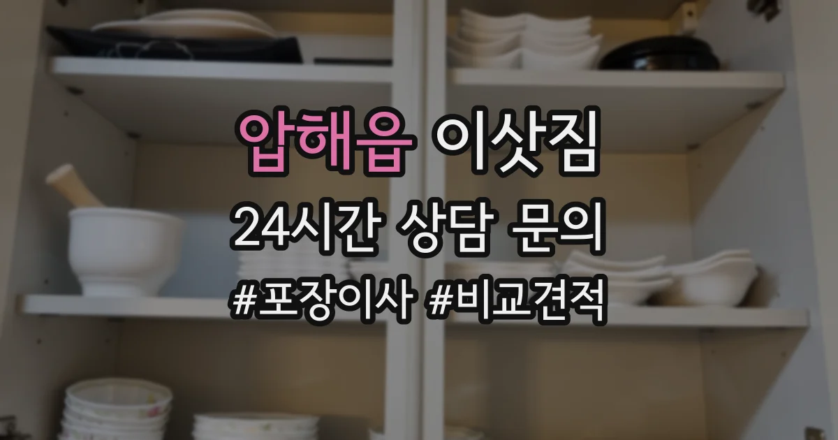 압해읍 이삿짐