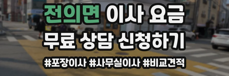 전의면 이사 요금