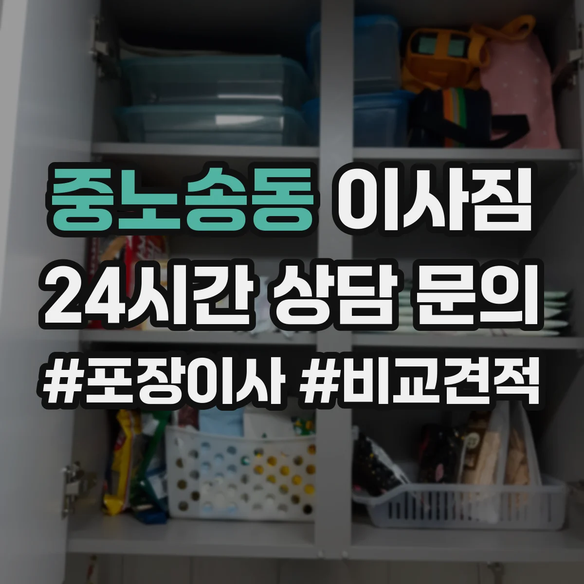 중노송동 이사짐