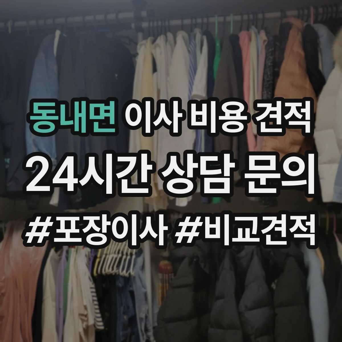 동내면 이사 비용 견적