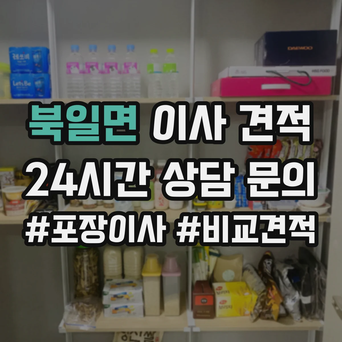북일면 이사 견적