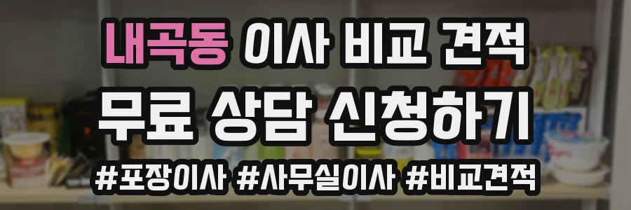 내곡동 이사 비교 견적