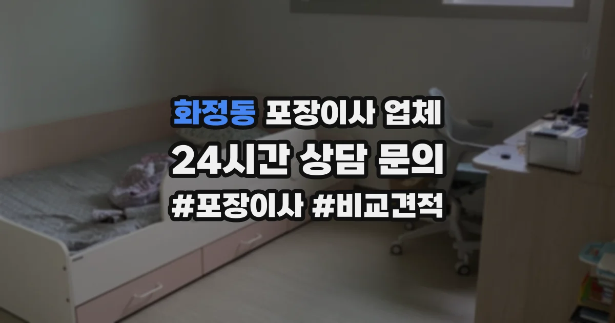 화정동 포장이사 업체