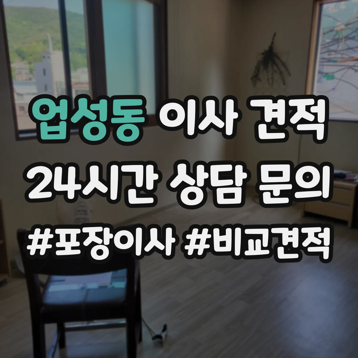 업성동 이사 견적
