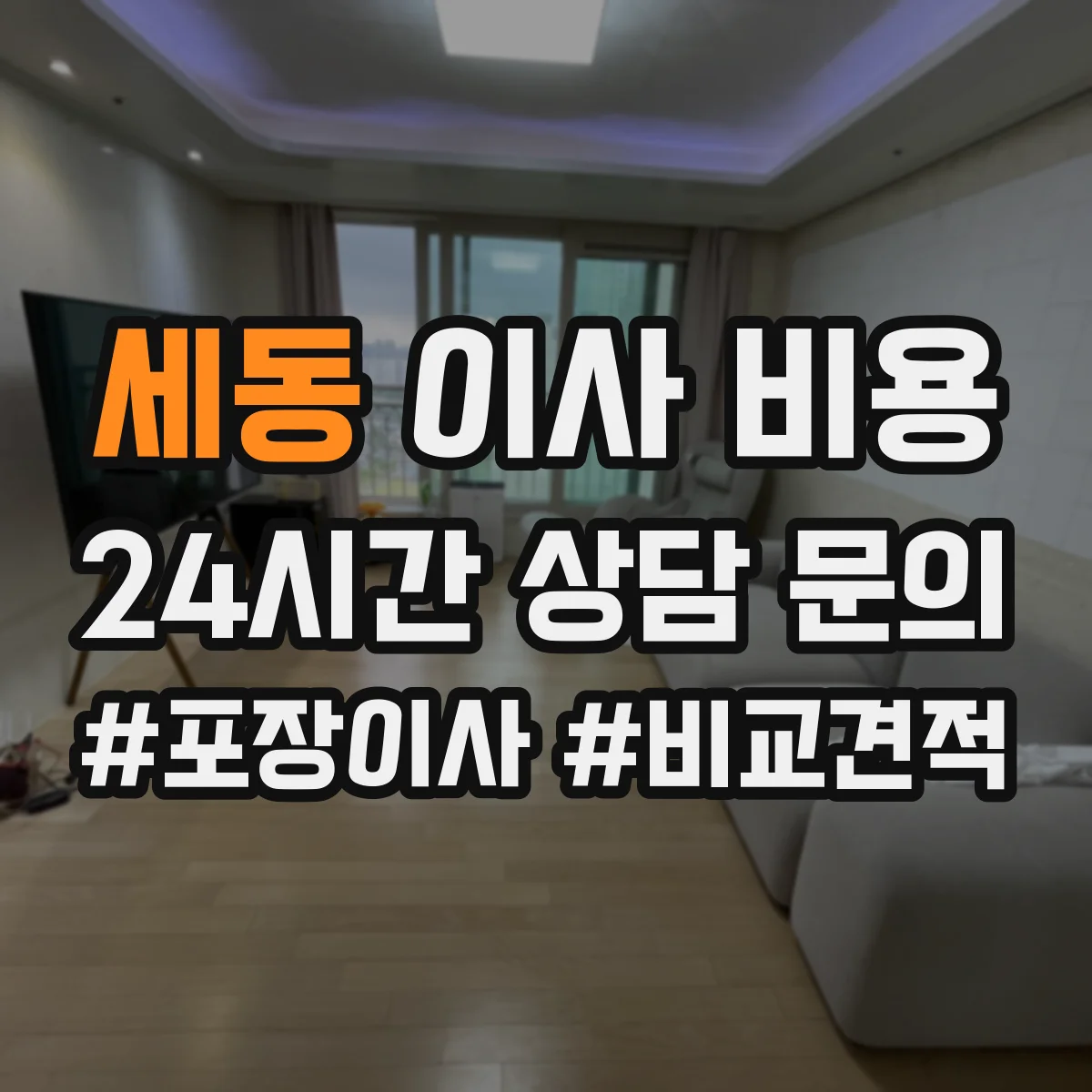 세동 이사 비용