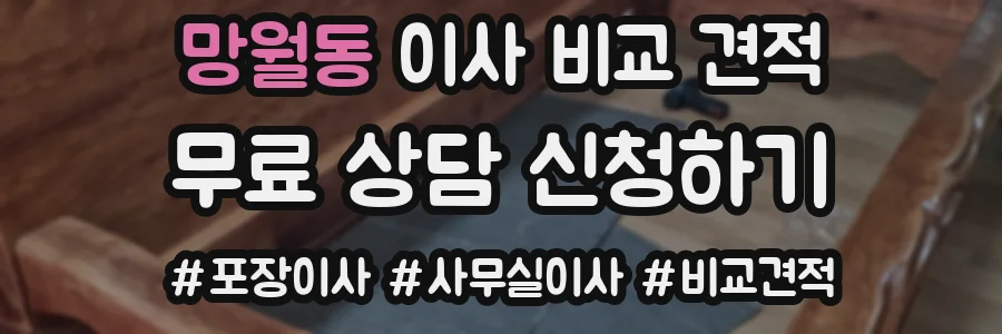 망월동 이사 비교 견적