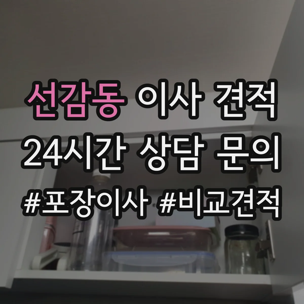 선감동 이사 견적
