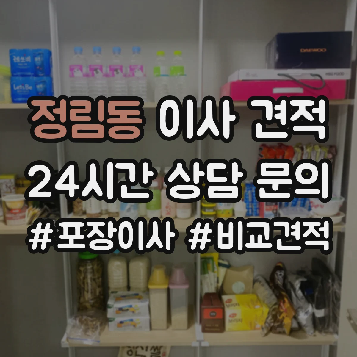 정림동 이사 견적