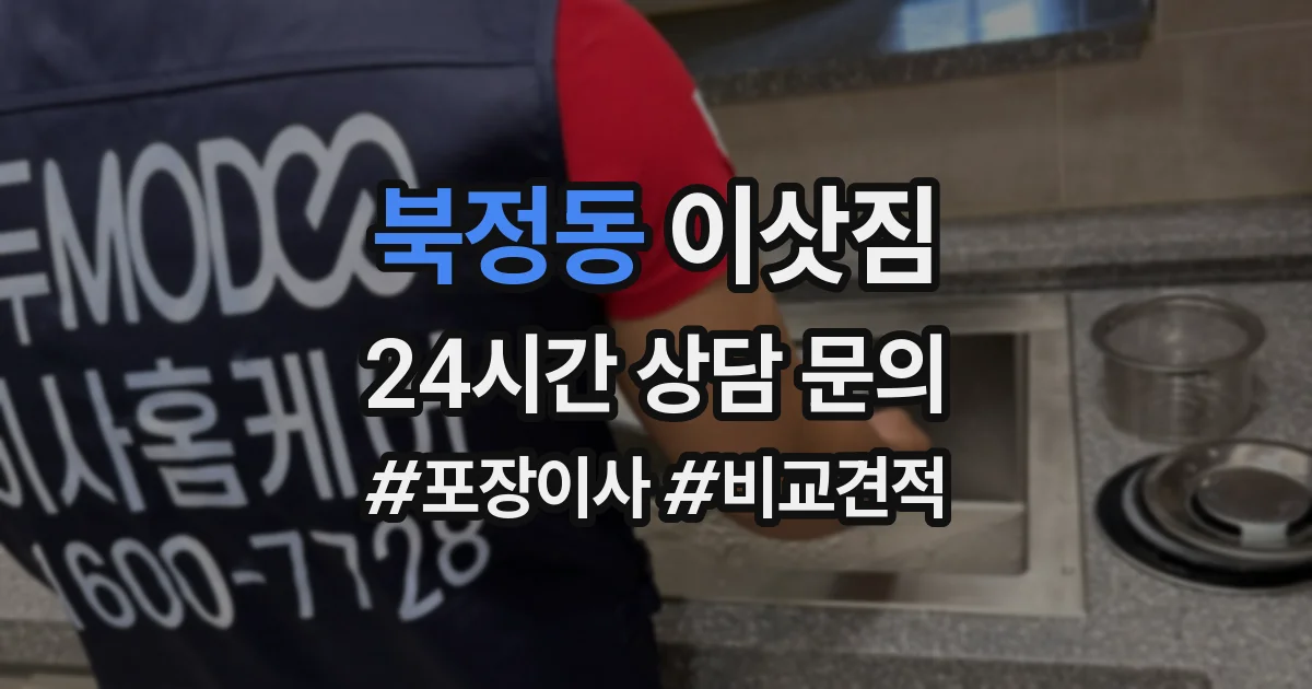 북정동 이삿짐