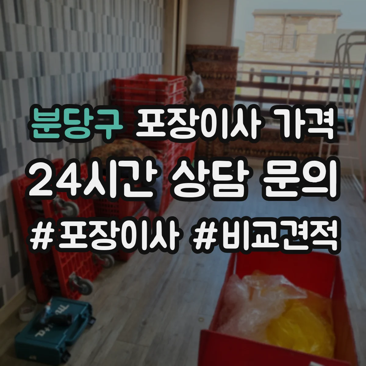 분당구 포장이사 가격