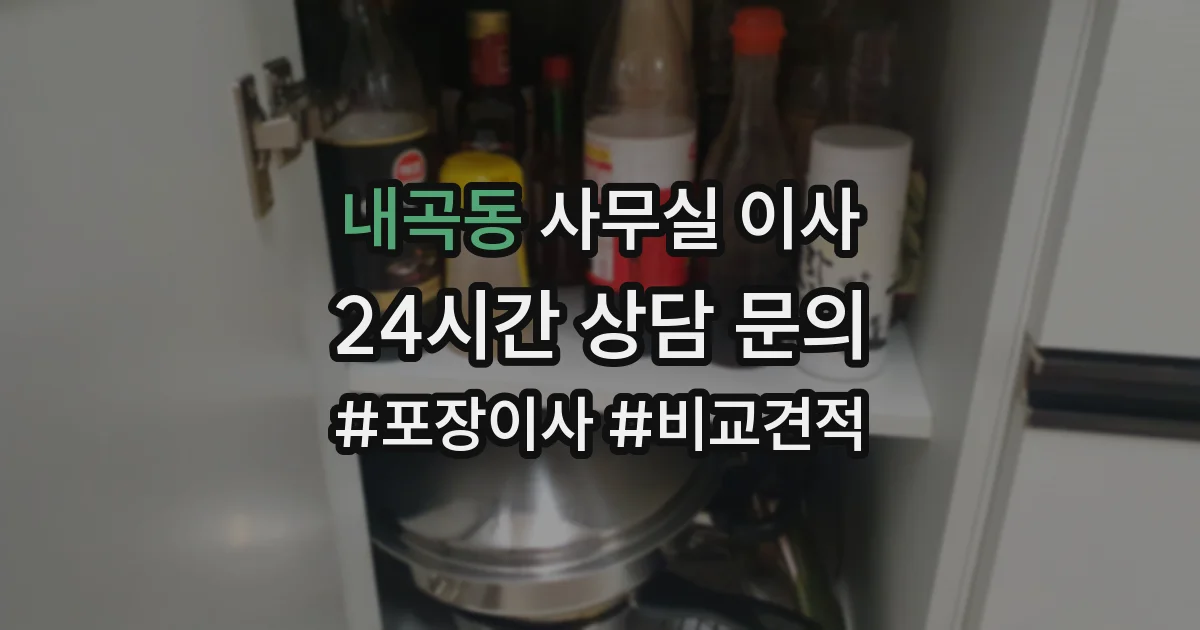 내곡동 사무실 이사
