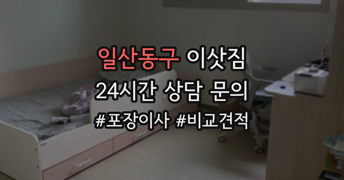 일산동구 이삿짐