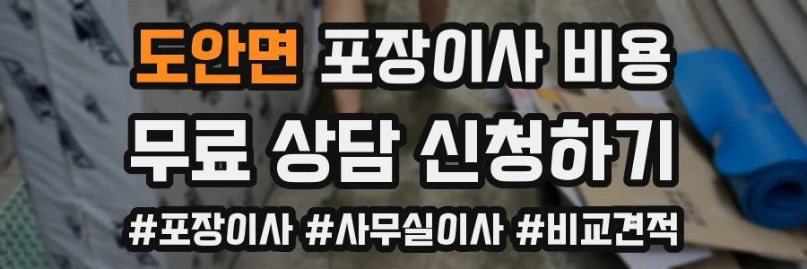 도안면 포장이사 비용