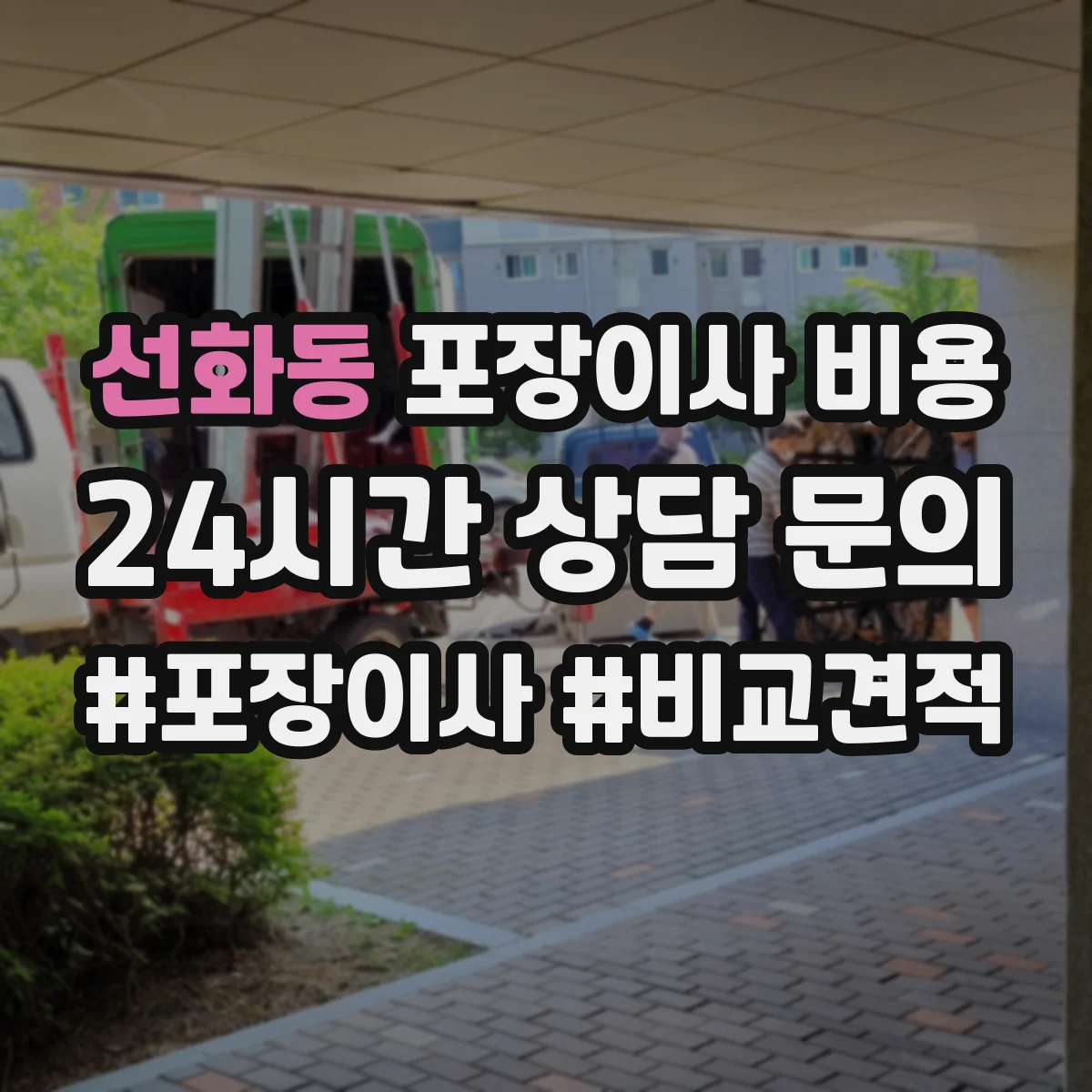 선화동 포장이사 비용