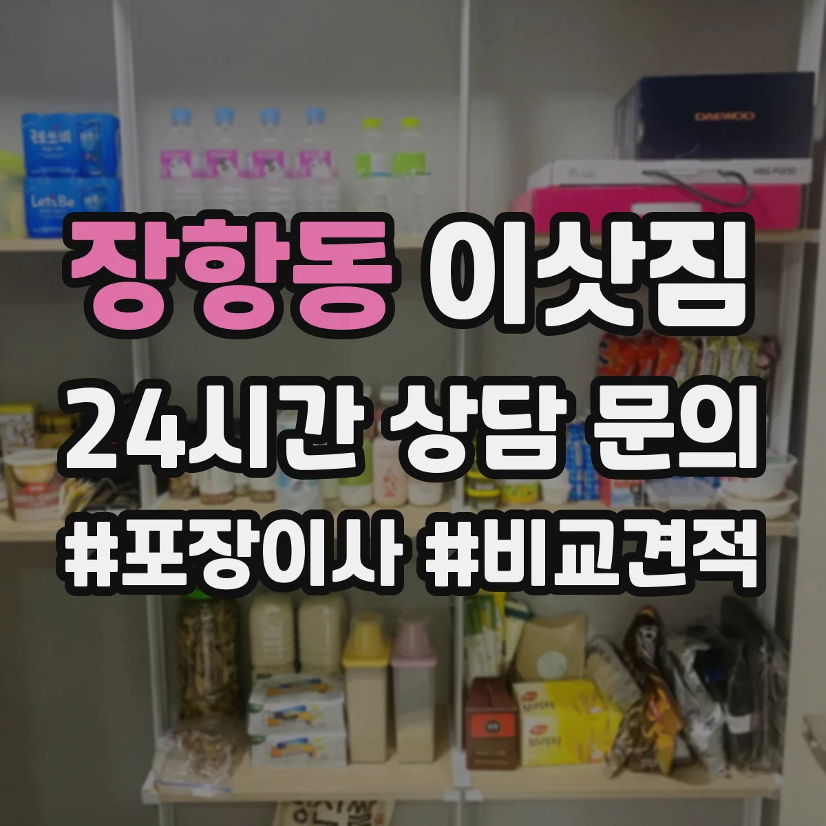 장항동 이삿짐