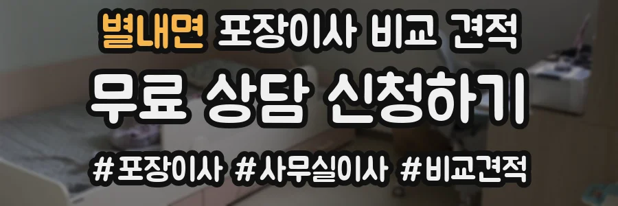 별내면 포장이사 비교 견적