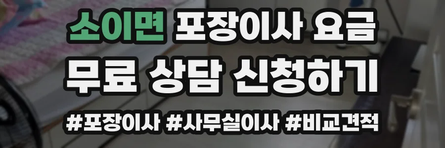 소이면 포장이사 요금