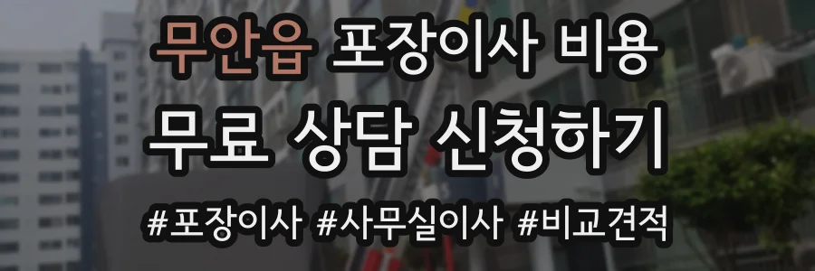 무안읍 포장이사 비용