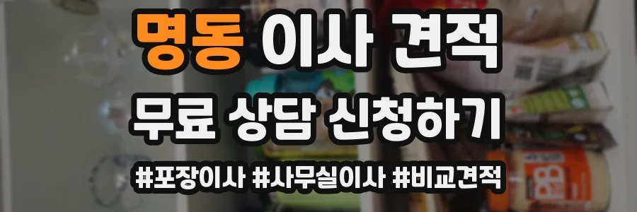 명동 이사 견적