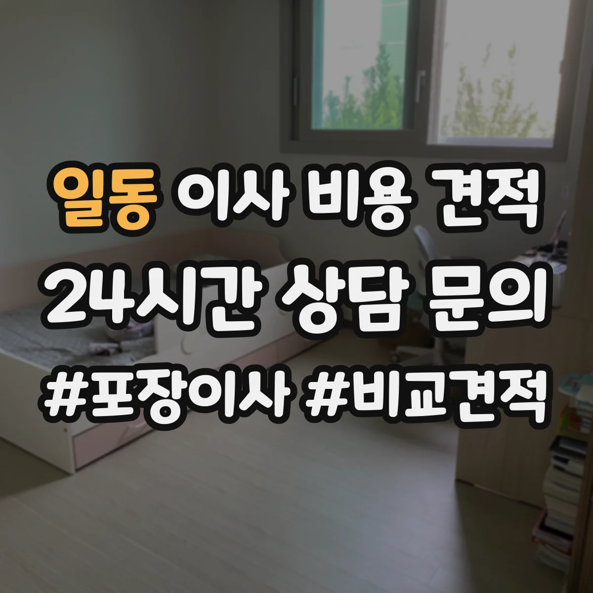 일동 이사 비용 견적