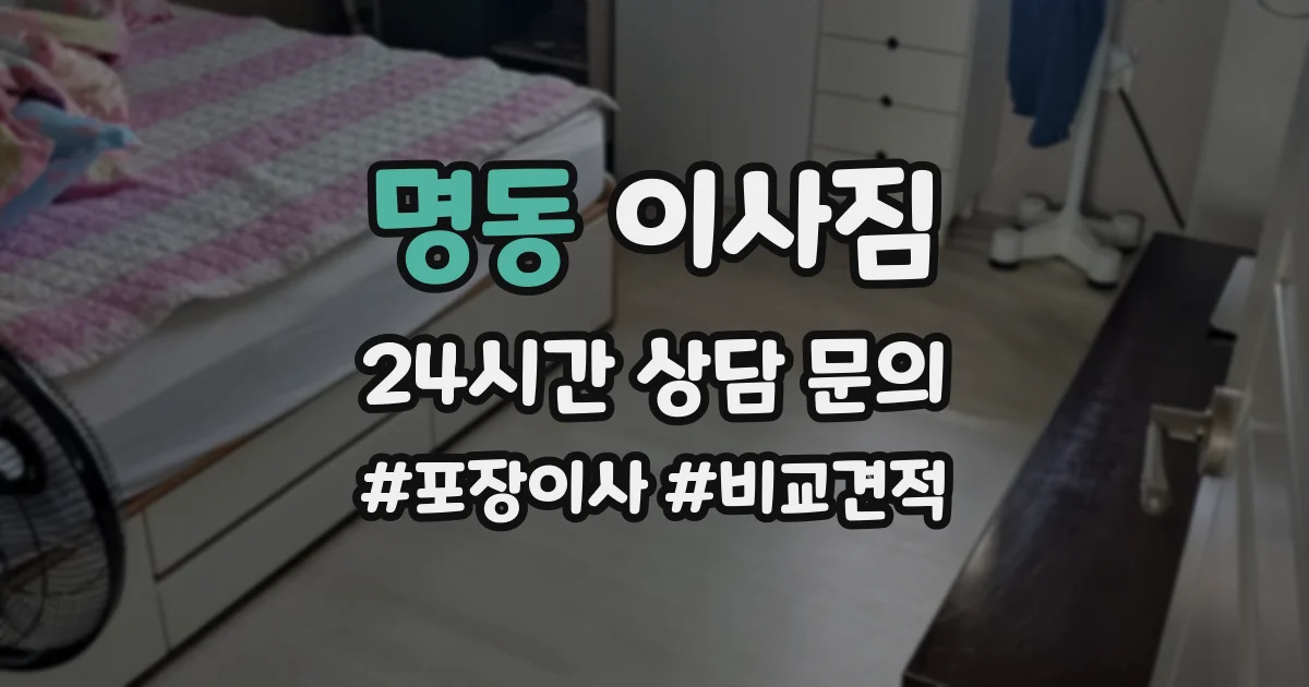명동 이사짐