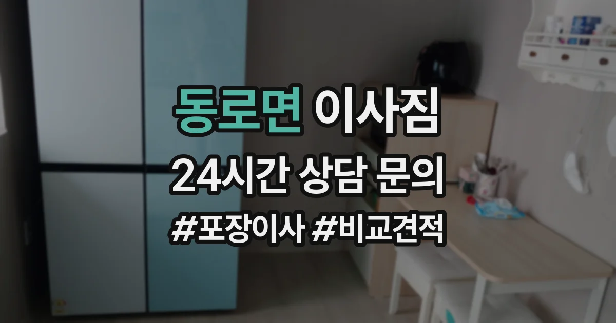 동로면 이사짐