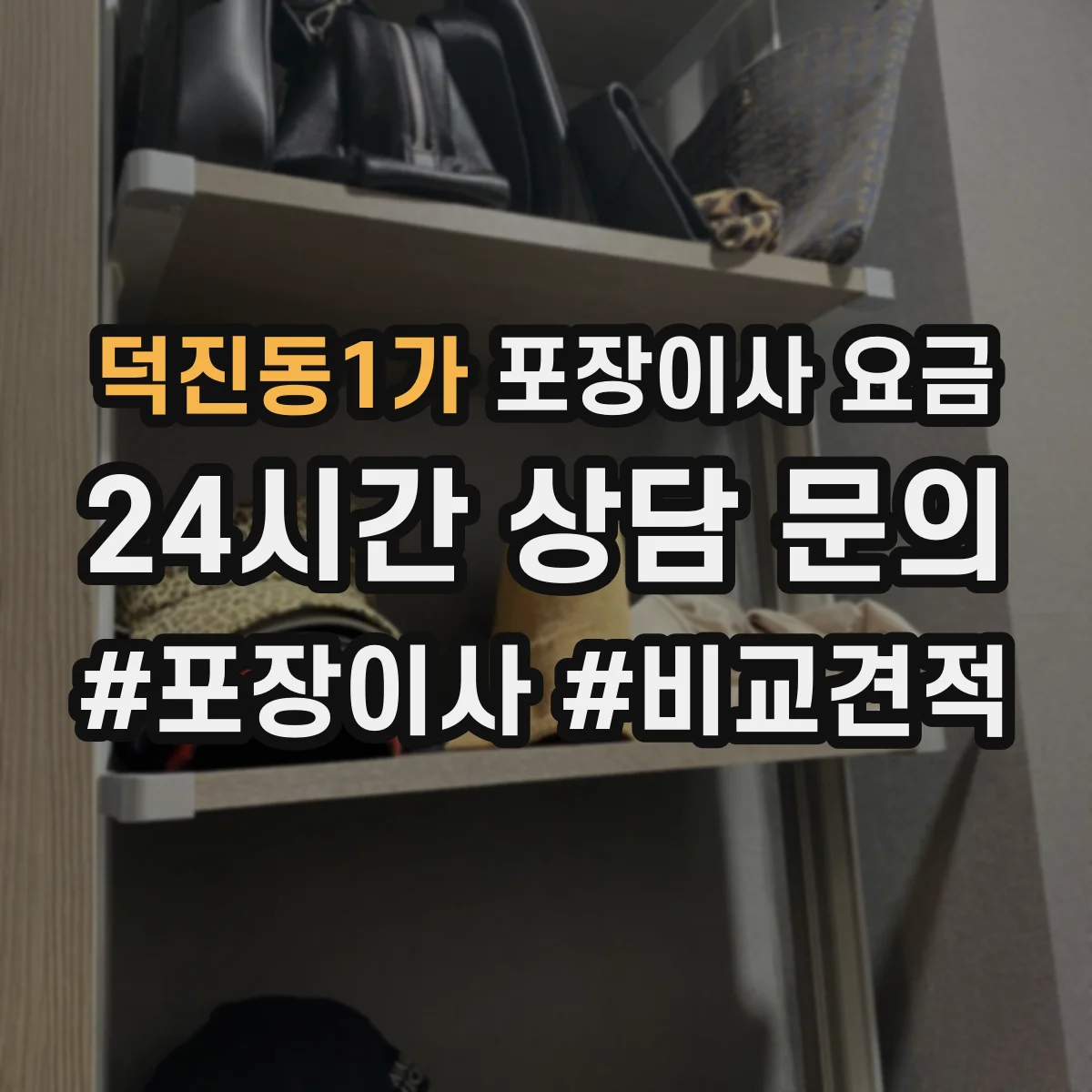 덕진동1가 포장이사 요금