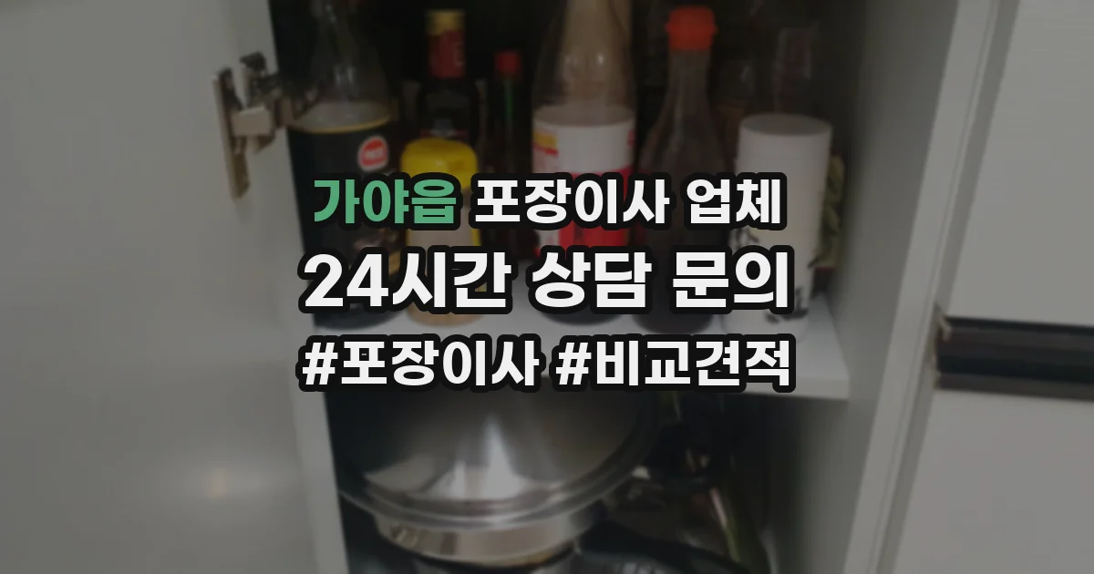 가야읍 포장이사 업체