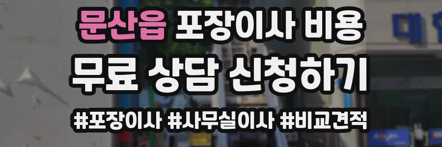문산읍 포장이사 비용