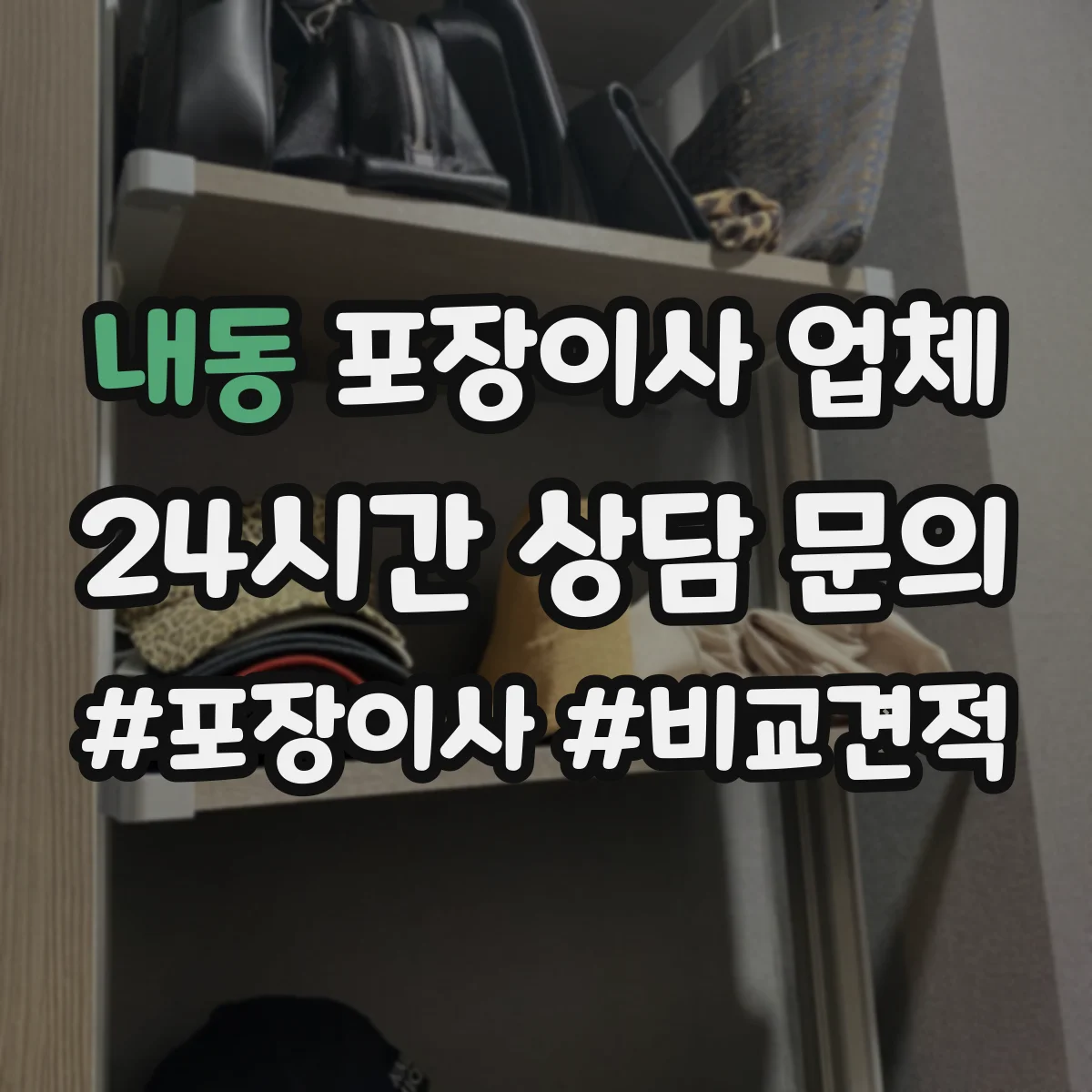 내동 포장이사 업체
