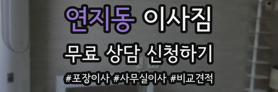 연지동 이사짐