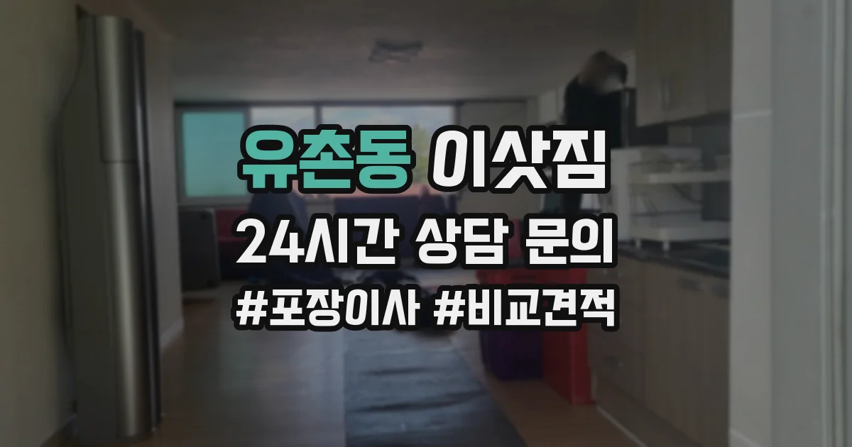 유촌동 이삿짐