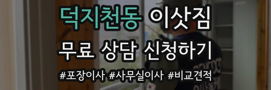 덕지천동 이삿짐