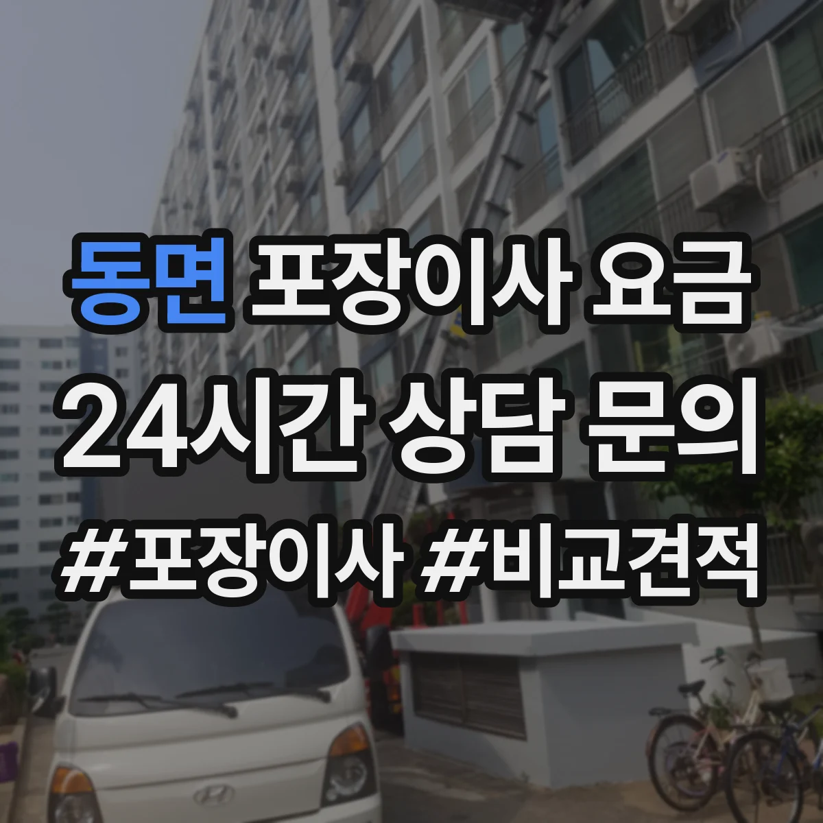 동면 포장이사 요금