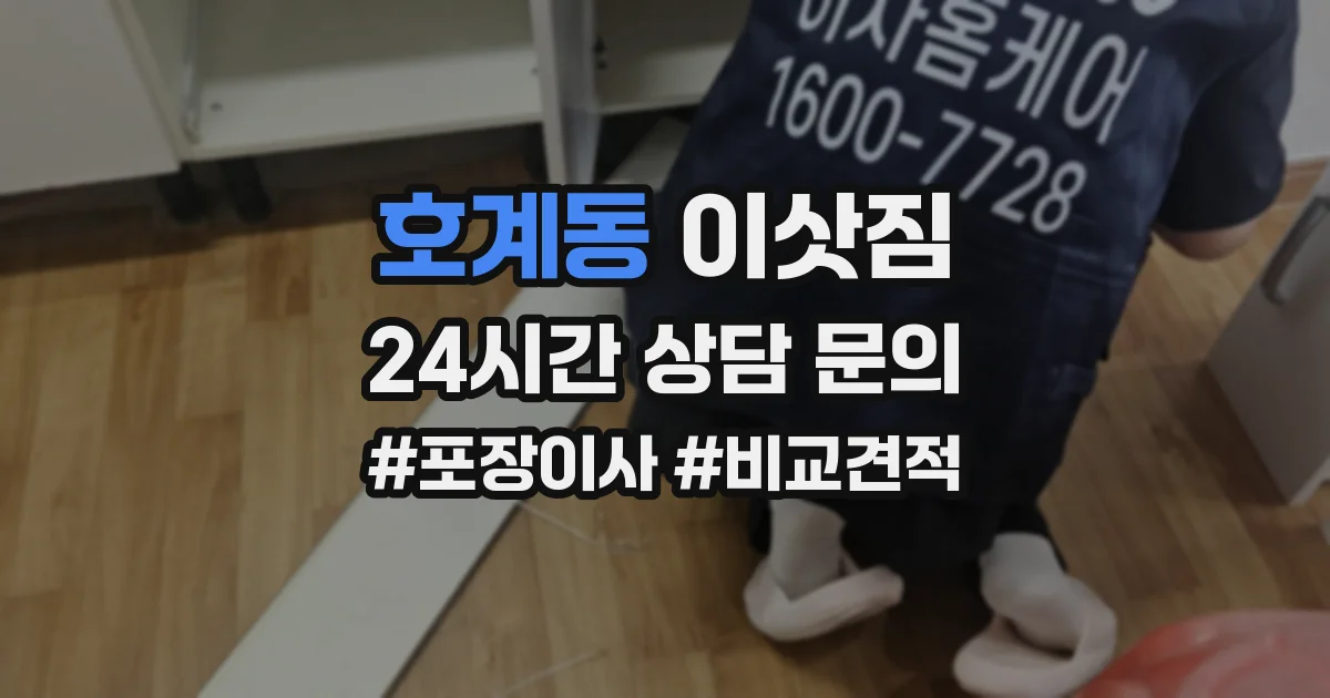 호계동 이삿짐