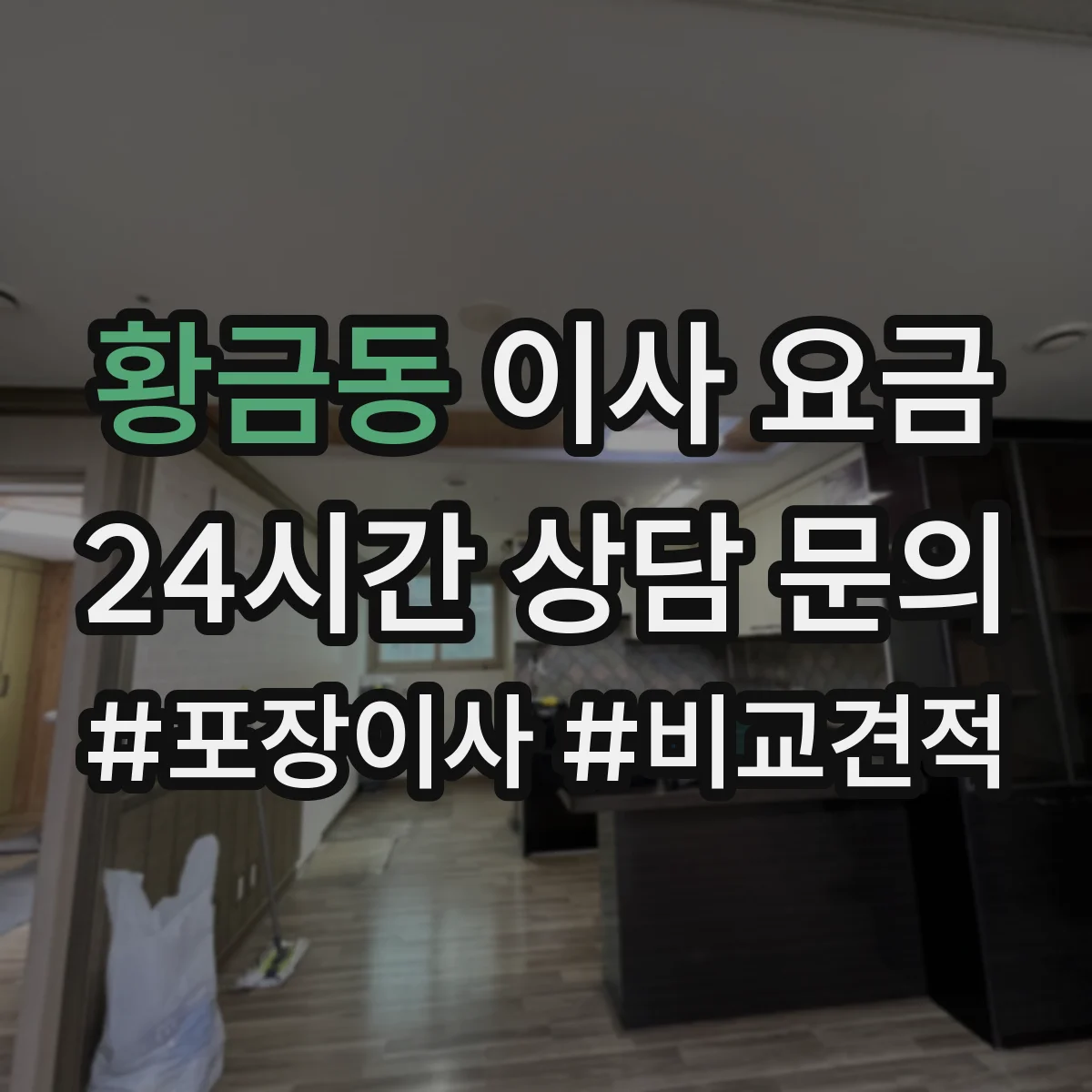 황금동 이사 요금