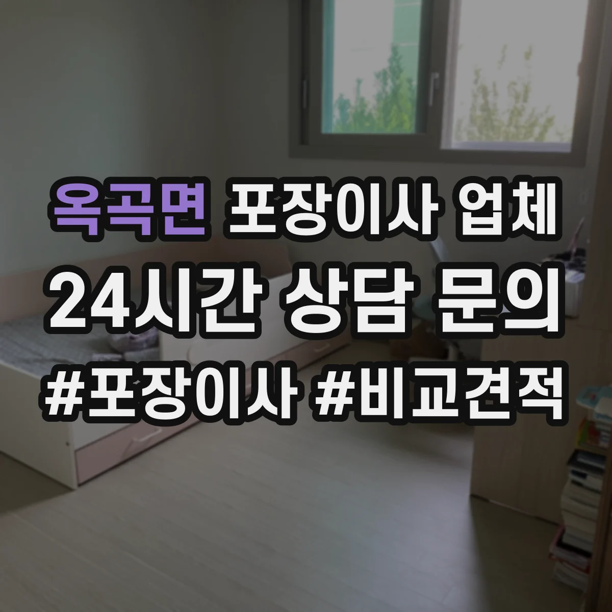 옥곡면 포장이사 업체