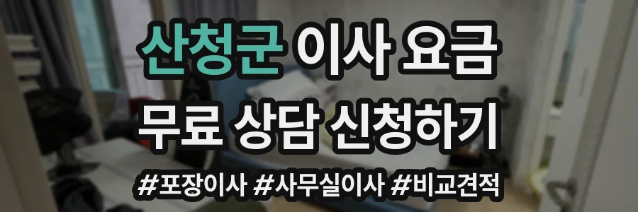 산청군 이사 요금