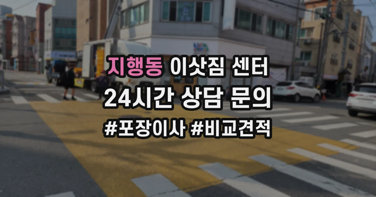 지행동 이삿짐 센터