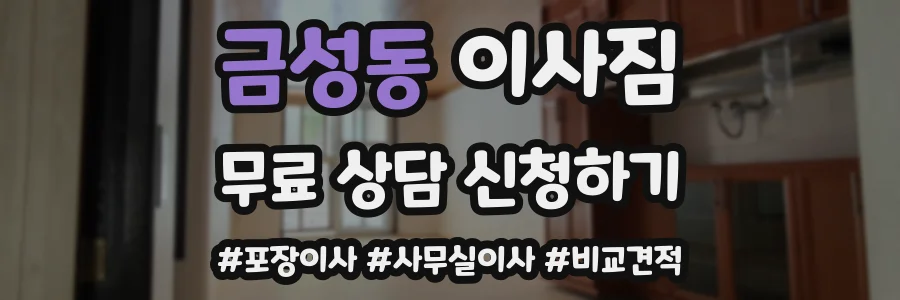 금성동 이사짐