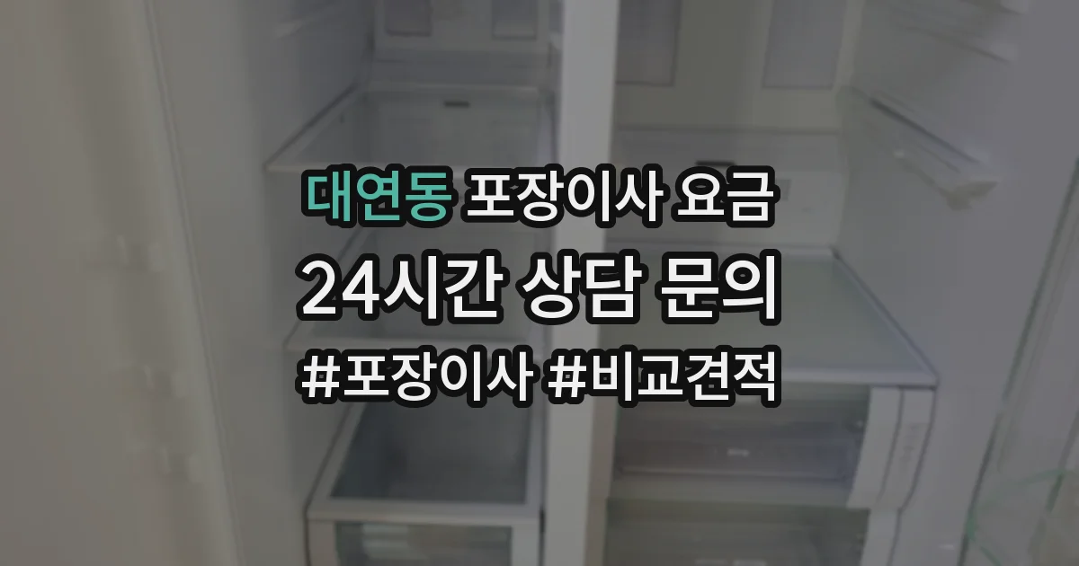대연동 포장이사 요금